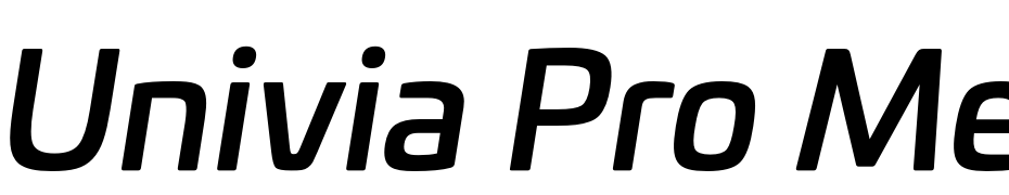 Univia Pro Medium Italic Font Download Free